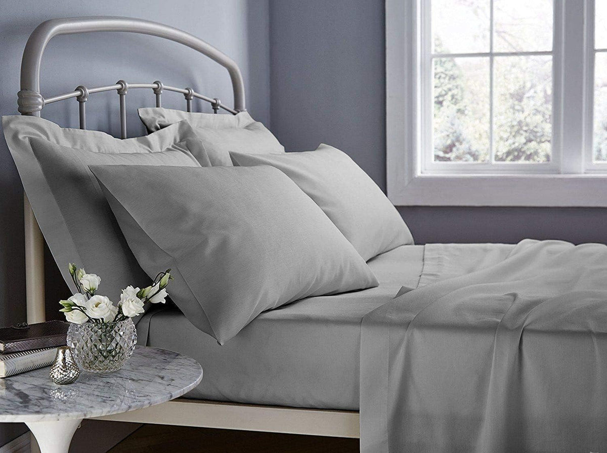 Luxury Egyptian Cotton Flat Sheet 400 Thread Count Double King Super King Sizes